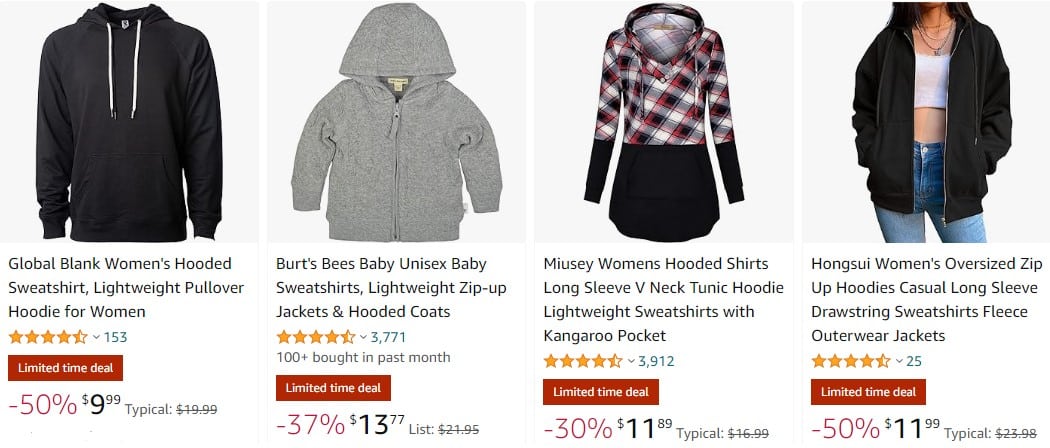 hoodies deals