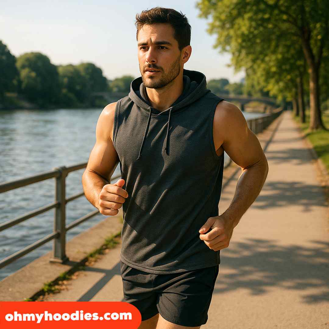 sleeveless hoodie