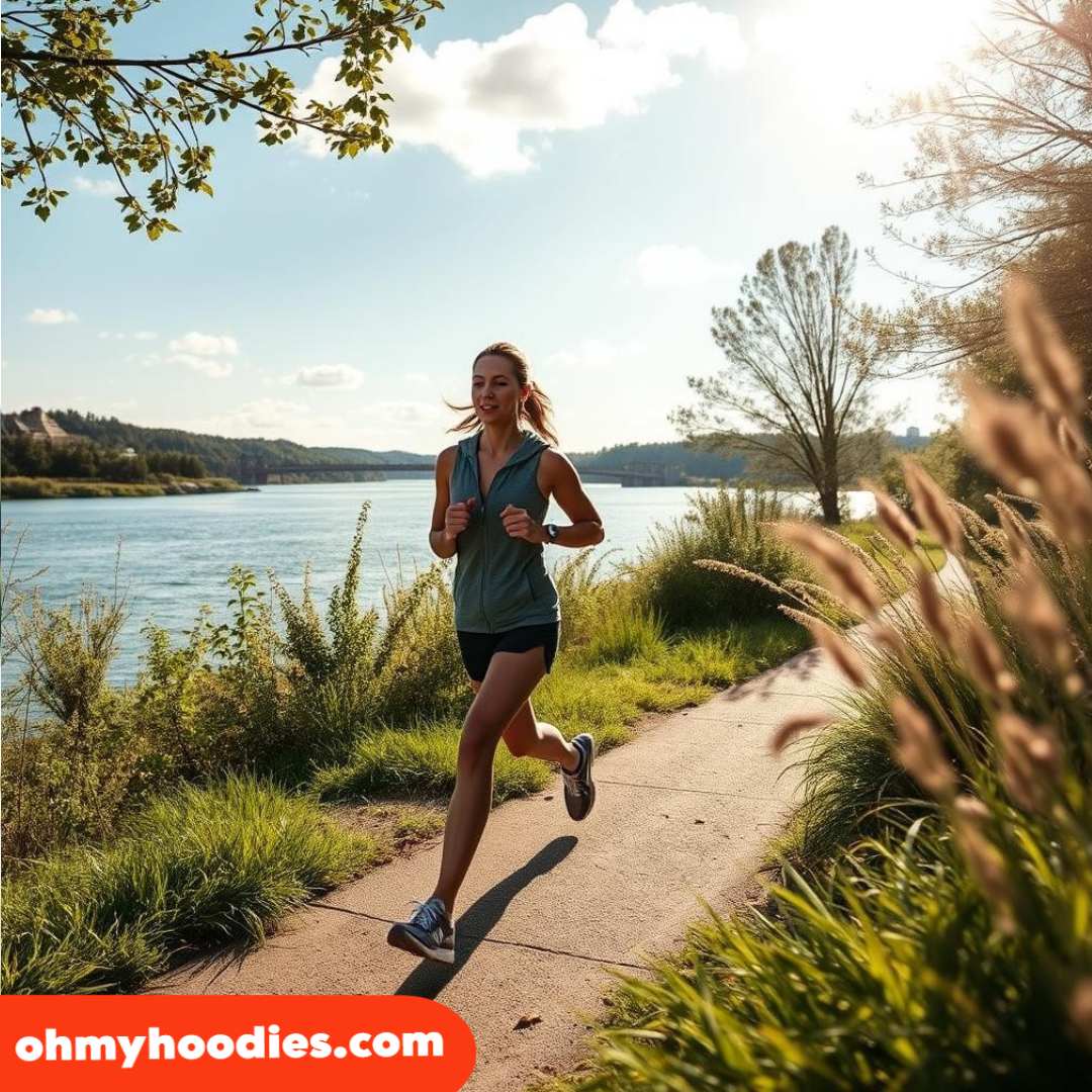 sleeveless hoodie to jogging